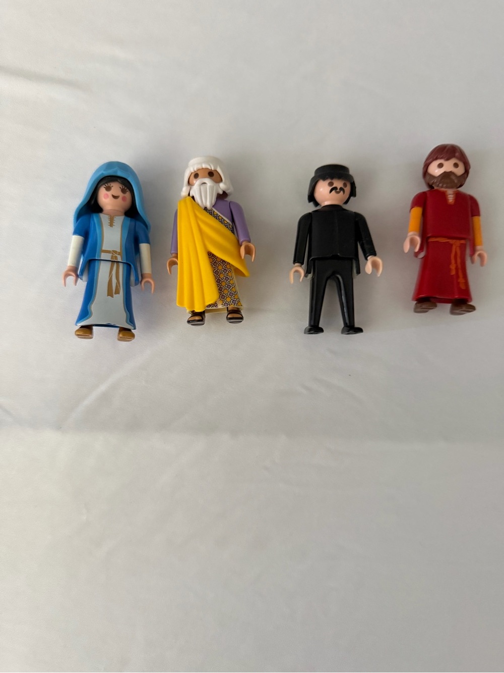 Playmobil/Geobra vintage Action Figures - Blue, Yellow, Black, Red